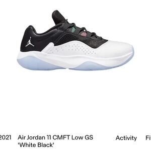 Air Jordan 11 CMFY Kids' Sneakers - Black and White